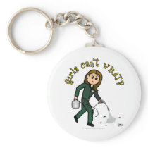 Light Pest Control Girl Keychain
