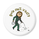 Light Pest Control Girl Magnets