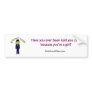 Light Pilot Girl Bumper Stickers