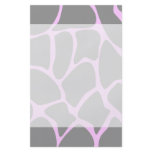 Light Pink and Grey Giraffe Print Pattern. Custom flyers