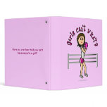 Light Pink Female Boxing Vinyl Binders
