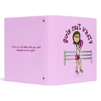 Light Pink Female Boxing Vinyl Binders