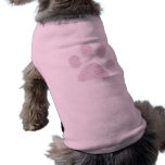 Light Pink Halftone Paw Print pet clothing