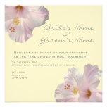 Light Pink Hibiscus Wedding Invitation