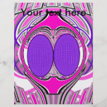 Light pink purple superfly design flyer