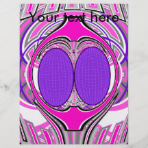 Light pink purple superfly design flyer