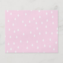 Light pink rain pattern. White and pink. Full Color Flyer