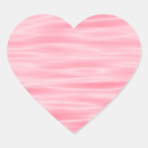 Light Pink Satin Patterned Heart Sticker Sheet