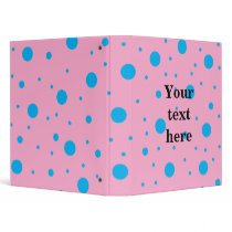 Light pink sky blue tiny and big polka dots