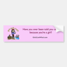 Light Pirate Girl Bumper Stickers