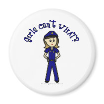 Light Police Officer Refrigerator Magnets