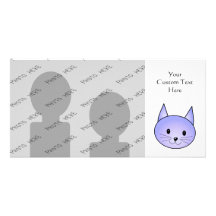 Light purple cat. picture card