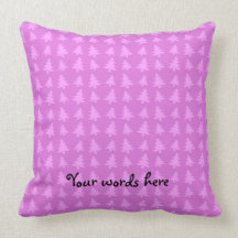 Light purple christmas tree pattern pillows