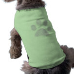 Light Purple Halftone Paw Print pet clothing