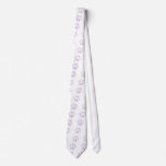 Light Purple Halftone Paw Print ties