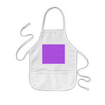 Light purple polka dots apron