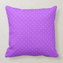 Light purple polka dots pattern pillows