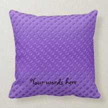 light purple polkadots on purple background throw pillows