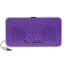 light purple polkadots on purple background mini speakers