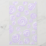 Light purple rose pattern on pale grey. flyers