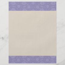 Light Purple Vintage Floral Pattern Flyer Design