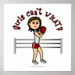 Light Red Girl Boxer Print