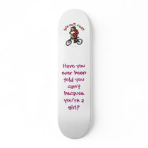 LIght Red Girls BMX Skate Deck