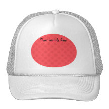 Light red snowflakes pattern hats