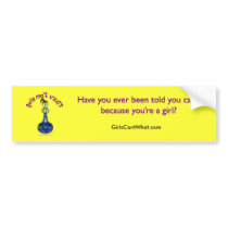 Light Rule The World Girl Bumper Stickers