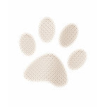 Light Sepia Halftone Paw Print t-shirts