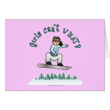 Light Snowboarder Greeting Card