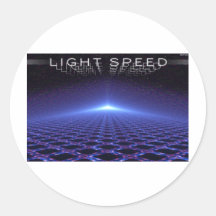 Light Speed Round Sticker
