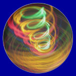 LIGHT SPIRALS NEON COLORS BLACK PARTY DISCO ABSTRA plates
