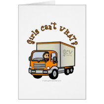 Light Trucker Girl Card