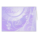 light violet winter card