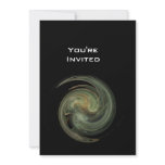 LIGHT VORTEX bright yellow grey white  black Personalized Announcements