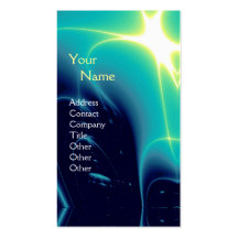 LIGHT WAVES MONOGRAM BUSINESS CARD