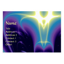 LIGHT WAVES, Violet,Purple,Blue,White Business Card