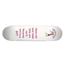 Light Woman Golfer Skate Board
