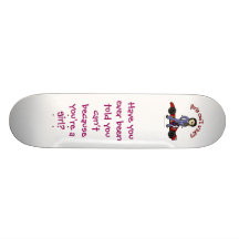 Light Womens Auto Racing Skateboard Decks