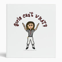 Light Womens Football Referee 3 Ring Binder