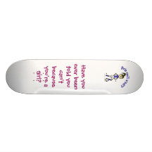 Light Womens Soccer in Blue Uniform Custom Skateboard