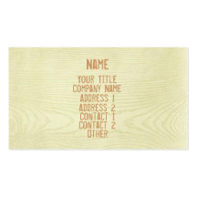 Light Wood Business Cards