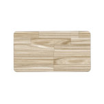 Light Wood Grain Parquet Address Label