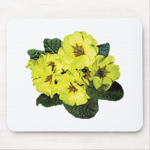 Light Yellow Primroses Mouse Mats