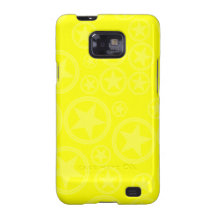 Light Yellow Stars in Circles on Yellow Galaxy SII Covers