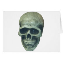 Lightblue Mr. Bone Greeting Cards