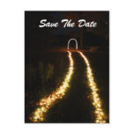 lighted arch, Save The Date Post Cards