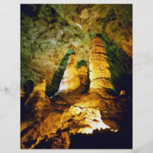 Lighted Interior Of Carlsbad Caverns National Park Flyer