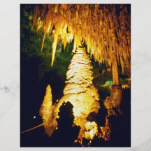 Lighted Interior Of Carlsbad Caverns National Park Flyer
